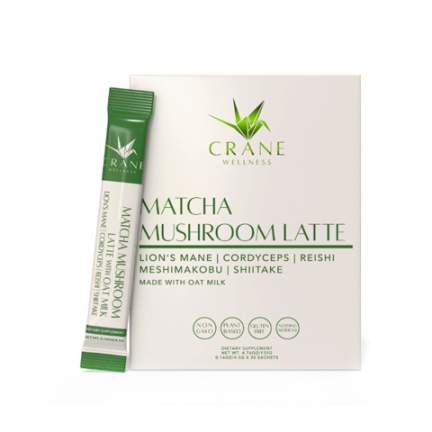 Латте матча с грибами